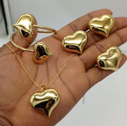 Quality 5 in. 1 set Necklace Bracelet Earings Pendant Ring