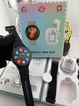 Dual Band Watch 7 Max Suit 2 in 1 Smartwatch with Transparent TWS Earphones Montre Reloj Inteligente Smart